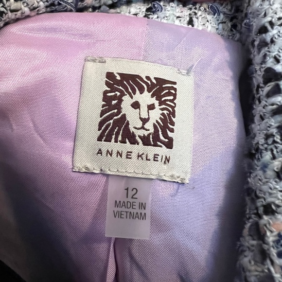 Textured multi color One button lined Blazer - Picture 5 of 7